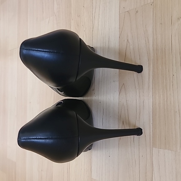 Stuart Weitzman High Heels pumps CURVIA NAPPA BLACK Leather Size 7.5 - Picture 6 of 10